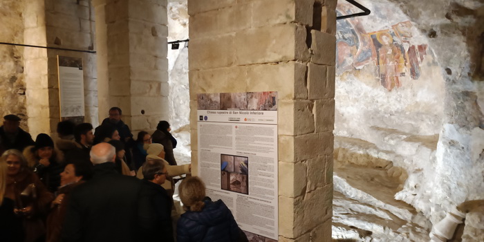 Affreschi restaurati: la chiesetta rupestre di S. Nicolò accoglie i visitatori