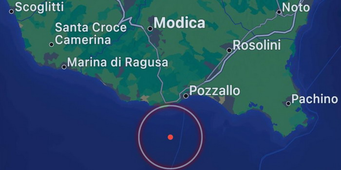 Scossa di terremoto all’alba di domenica al largo della costa iblea, tra Marina di Modica e Pozzallo