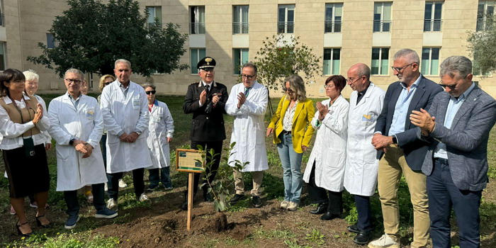 L’ospedale Giovanni Paolo II di Ragusa ospita “Un albero per la salute”. Effettuata la messa a dimora