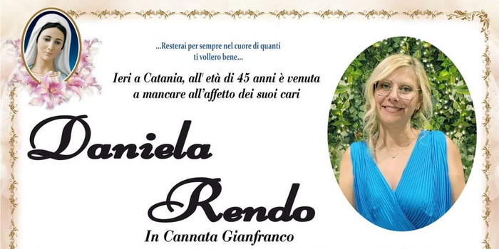 Modica piange la morte di Daniela Rendo a soli 45 anni: lascia il marito e 3 figli. I funerali nella chiesa di San Giorgio