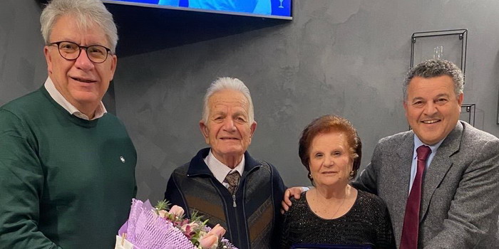 Vincenza Timperanza e Giovanni Gentile hanno festeggiato a Scicli le nozze di titanio: sono sposati da ben 70 anni