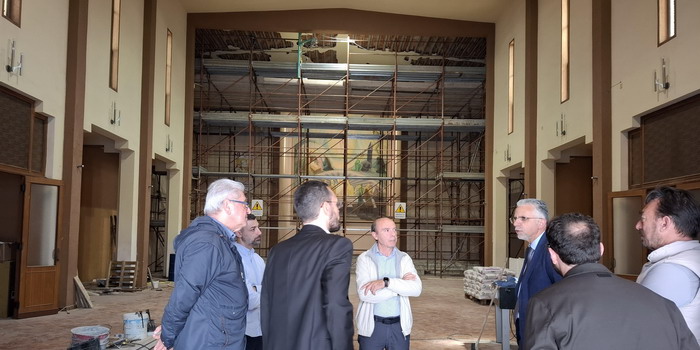 Sopralluogo nella chiesa di Sant’Anna a Modica per i lavori di ristrutturazione
