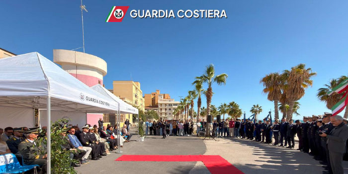 Pozzallo celebra le Capitanerie di porto: inaugurato il largo dedicato al Corpo. Visita del contrammiraglio Macauda