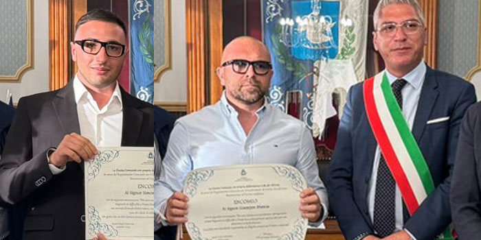 Hanno salvato alcuni bagnanti in difficoltà che rischiavano di annegare nel mare mosso di Montalbano: encomi a 2 cittadini a Santa Croce