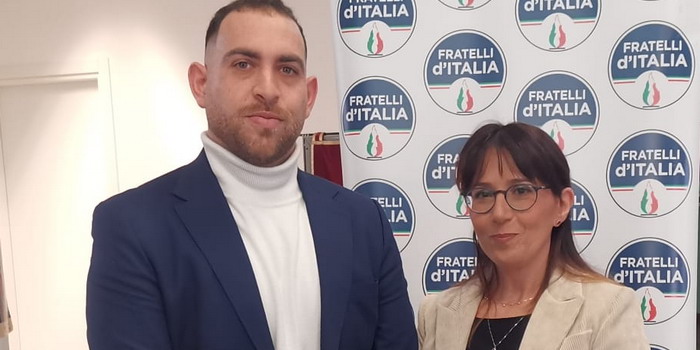 I consiglieri comunali di Santa Croce Eva Fidone e Alessio Mandarà, eletti nel gruppo di minoranza, hanno aderito a Fratelli d’Italia