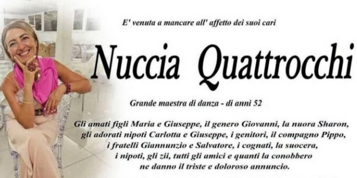 Lutto cittadino per i funerali della maestra di danza Nuccia Quattrocchi. I funerali nella parrocchia Santa Maria di Portosalvo a Scoglitti